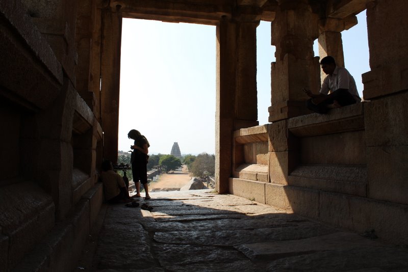 This is the path to the Vitthala temple.